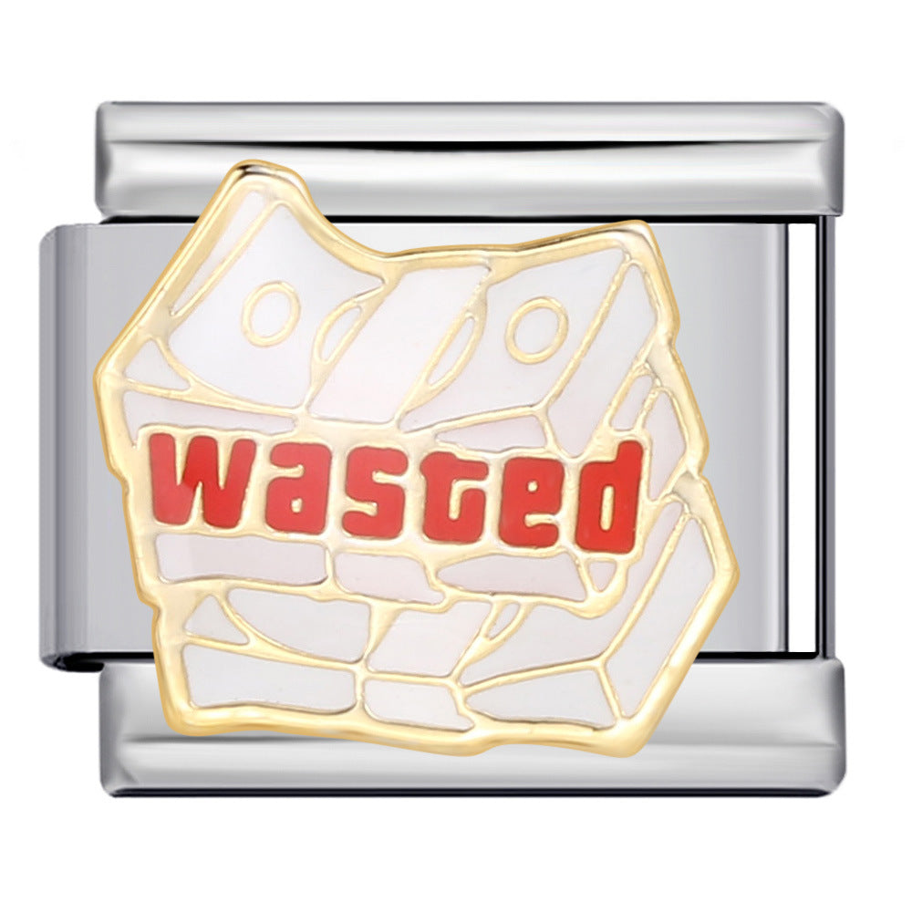 Wholesale Italian Charm Bracelet 9mm DIY Splicing Removable Stainless Steel Composable Bracelet