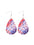 Wholesale  Flag Leather Earrings Independence Day Earrings