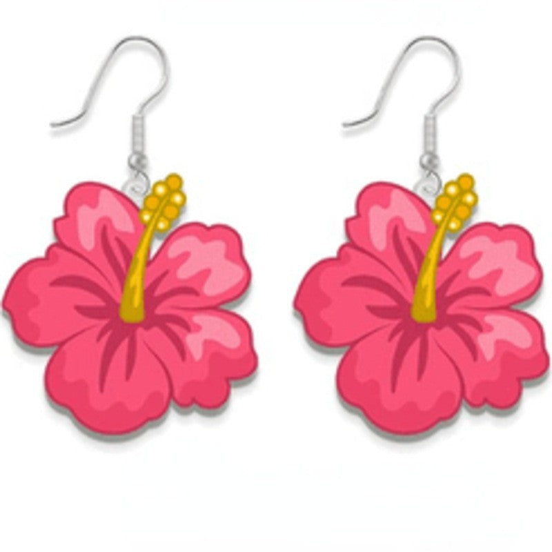 Wholesale Summer Tropical Fruit Acrylic Earrings — Refreshing Style for Hawaiian Luau &  Hula Parties