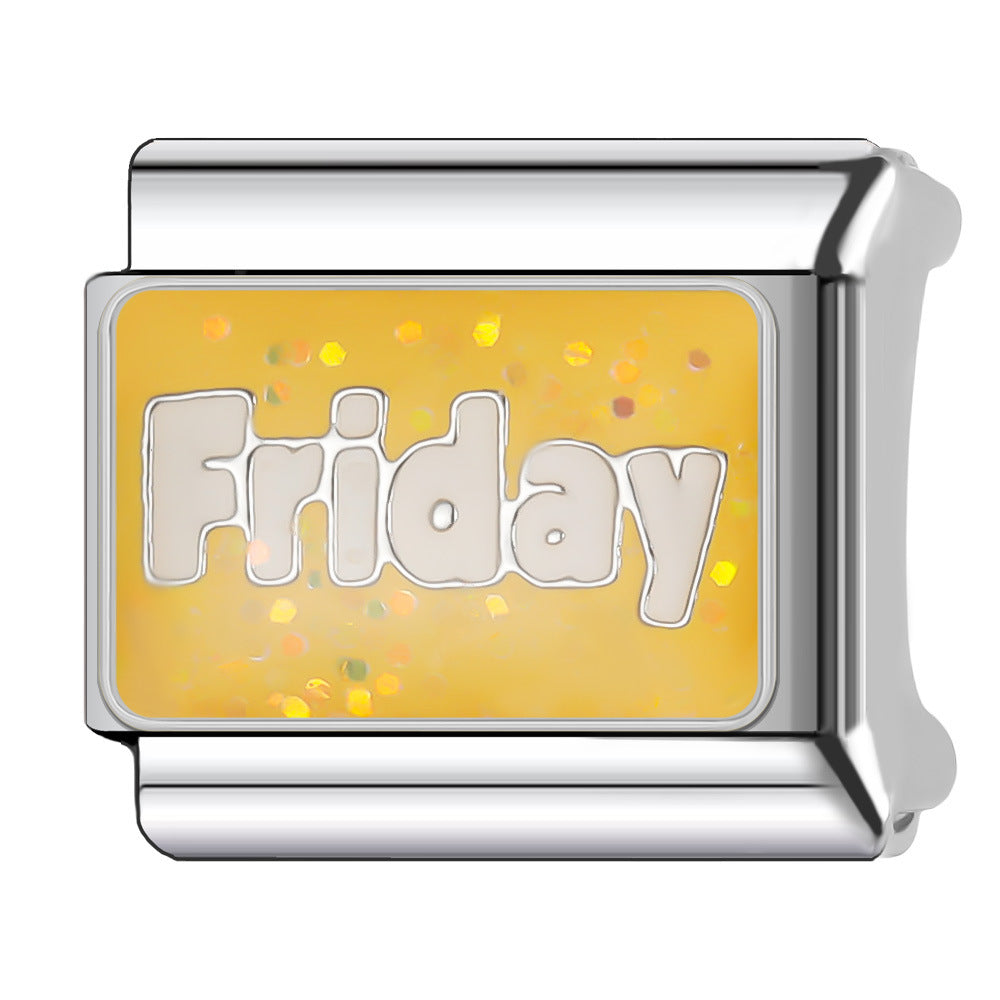 Wholesale Italian module 9MM single month module bracelet