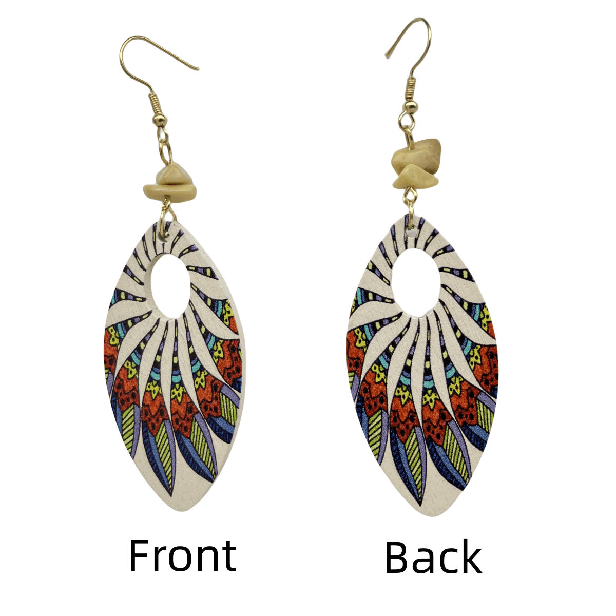 Wholesale Butterfly Wings Wood Earrings ACC-ES-FX038