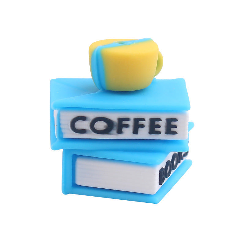 Wholesale Cartoon Coffee Book Focal Beads DIY Bead Accessories