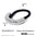 Wholesale stainless steel smooth hair rope black rubber band hair ring high