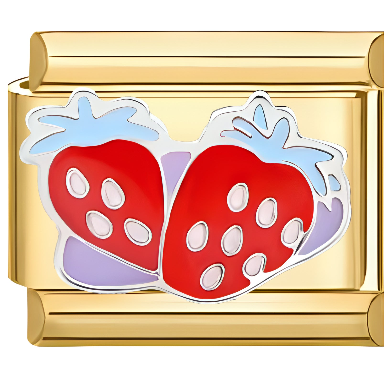 Wholesale Italian Charm Bracelet 9mm DIY Golden Fruit   Creative Stainless Steel Composable Bracelet