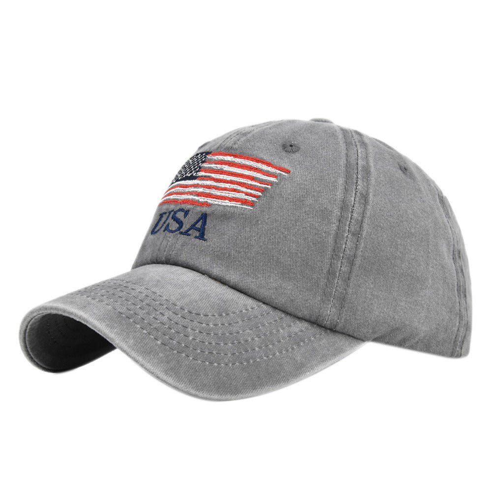 Wholesale American Flag Embroidered Vintage Independence Day Hat Embroidered Baseball Cap ACC-HT-YMX010
