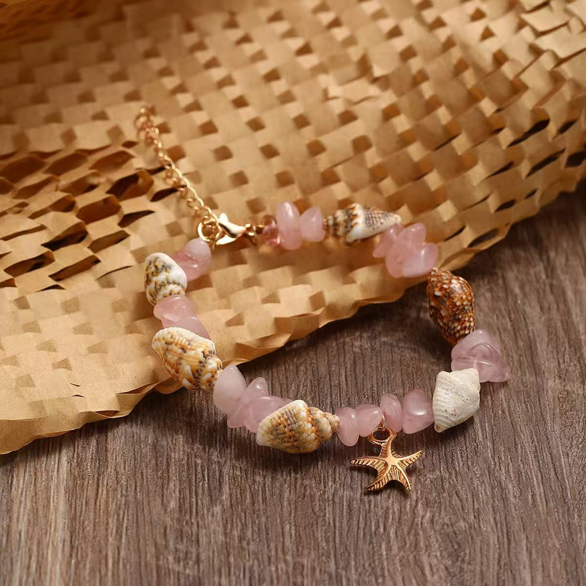 Wholesale Chic Beach Style Crystal Turquoise Bracelet - Jewelry Accessory for Boutique Resale