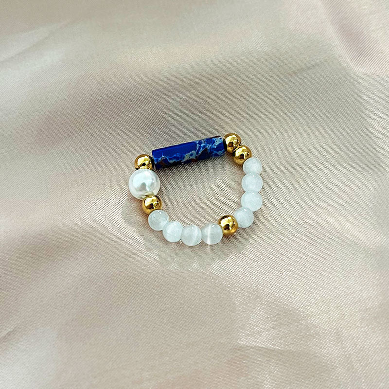 Wholesale 4mm natural stone ring