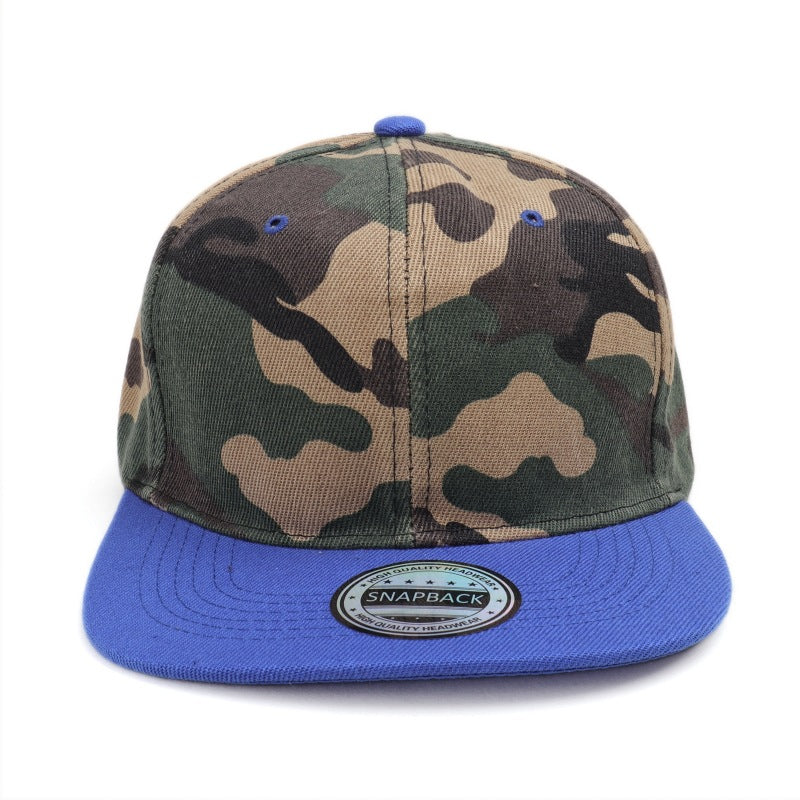 Wholesale Camouflage Hat Solid Color Flat Brim Baseball Cap ACC-HT-LueLan018
