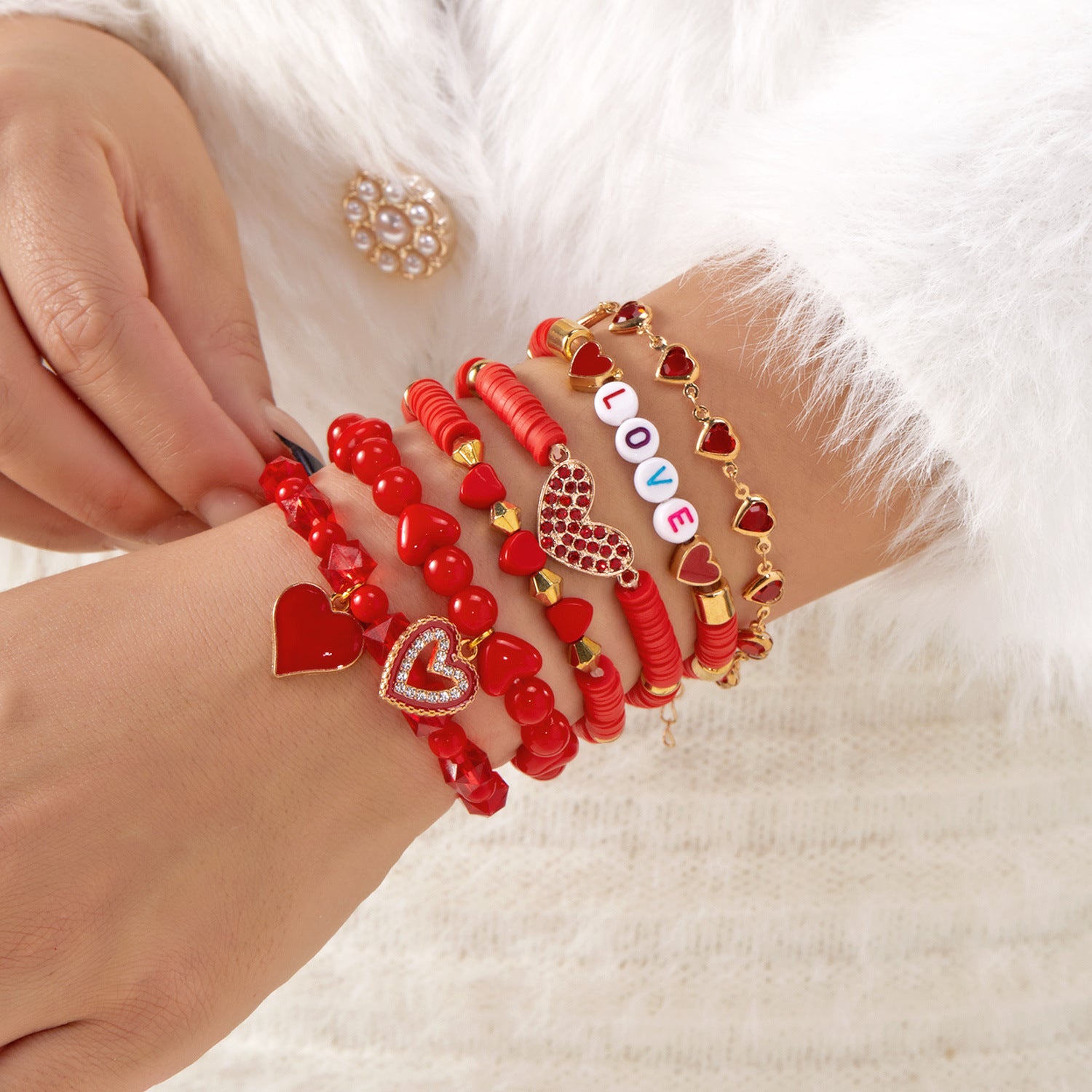 Wholesale Valentine' s Day Love Bracelet Set