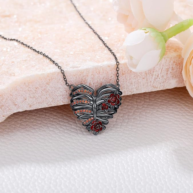 Wholesale Valentine's Day Gothic Heart Necklace