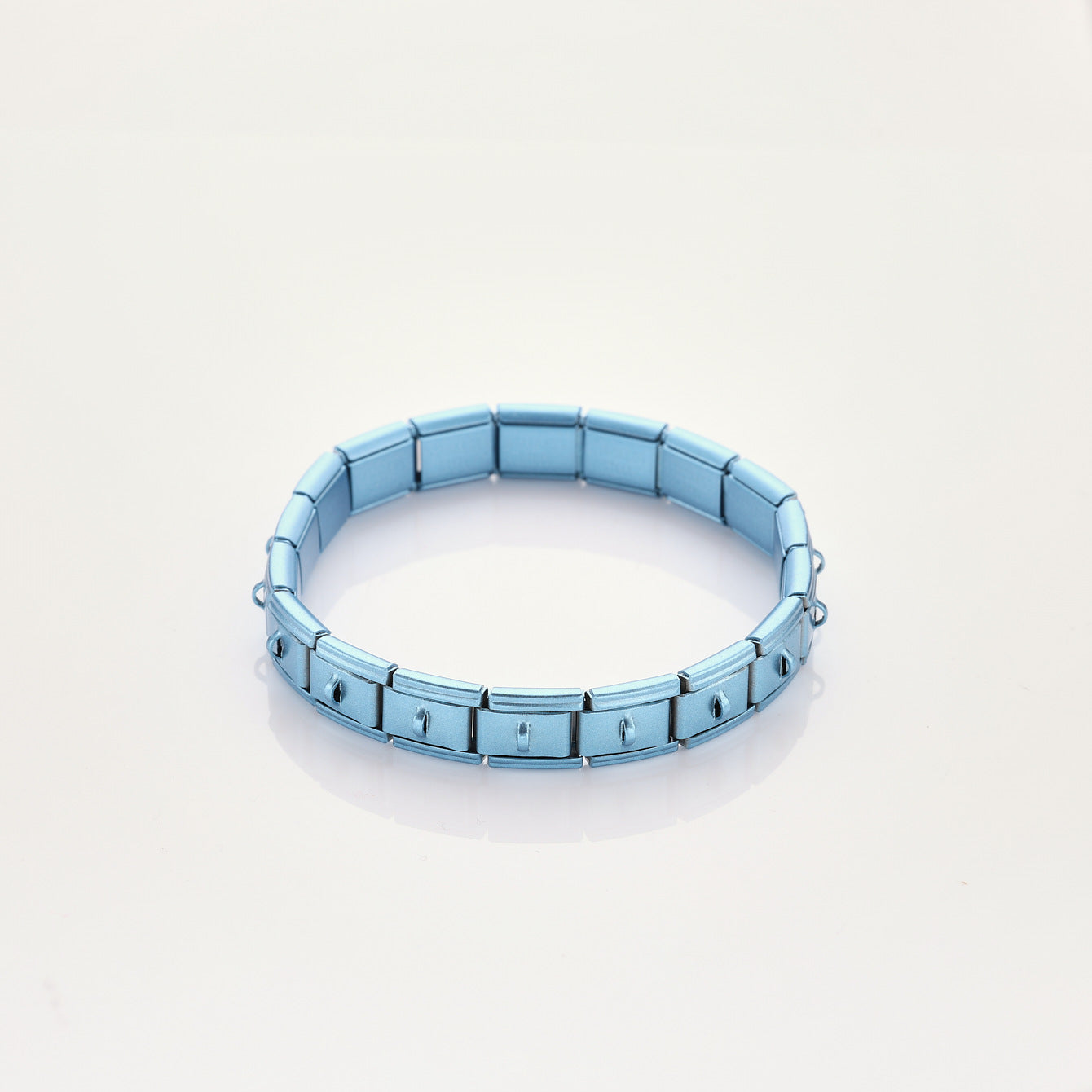 Wholesale 10pcs Colorful Matte Buckle Italian Stainless Steel Jewelry Elastic Bracelet for Men and Women