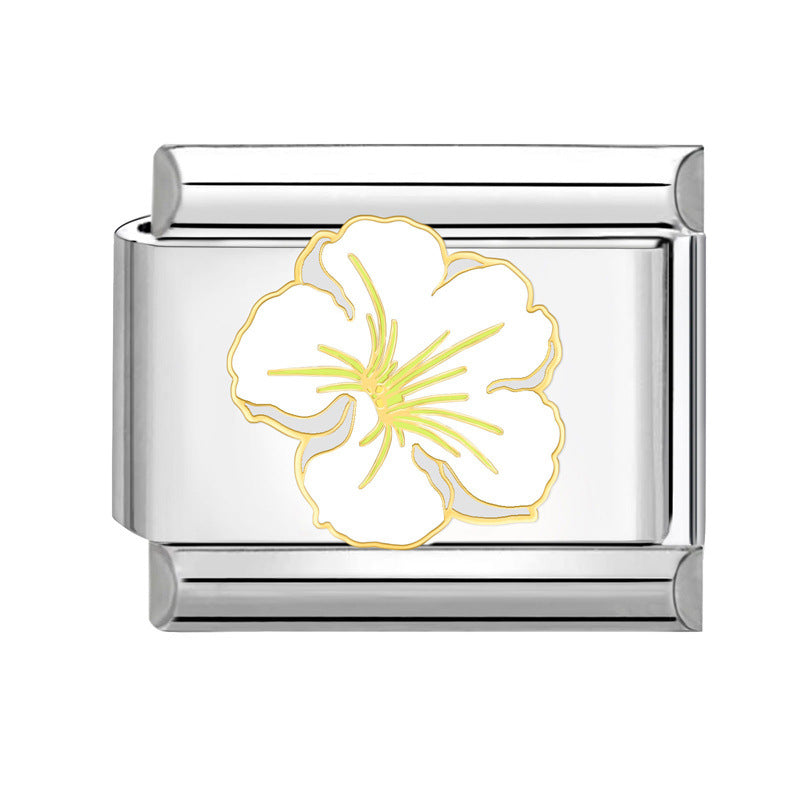 Wholesale Italian Charm Bracelet 9mm DIY Splicing Fruits and Vegetables Stainless Steel Composable Bracelet