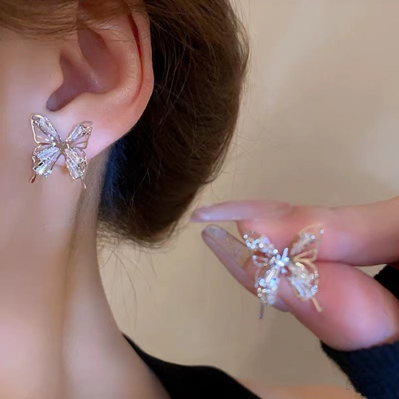Wholesale Hollow Butterfly Earrings