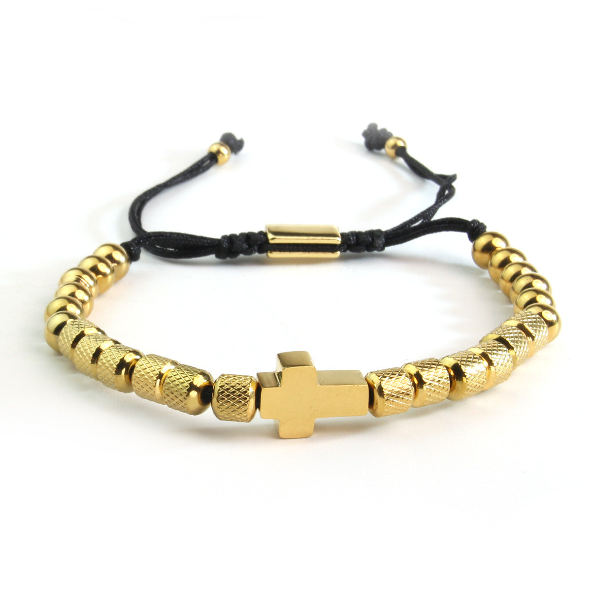 Wholesale Stainless Steel Bracelets Gold Plated Bracelet Cross Bracelet ACC-BT-HongMing008