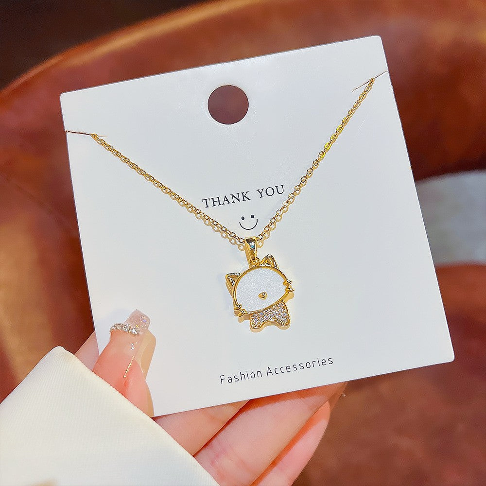 Wholesale Titanium Steel Non-fading Necklace Clavicle Chain Choker Necklace ACC-NE-Xiyue001