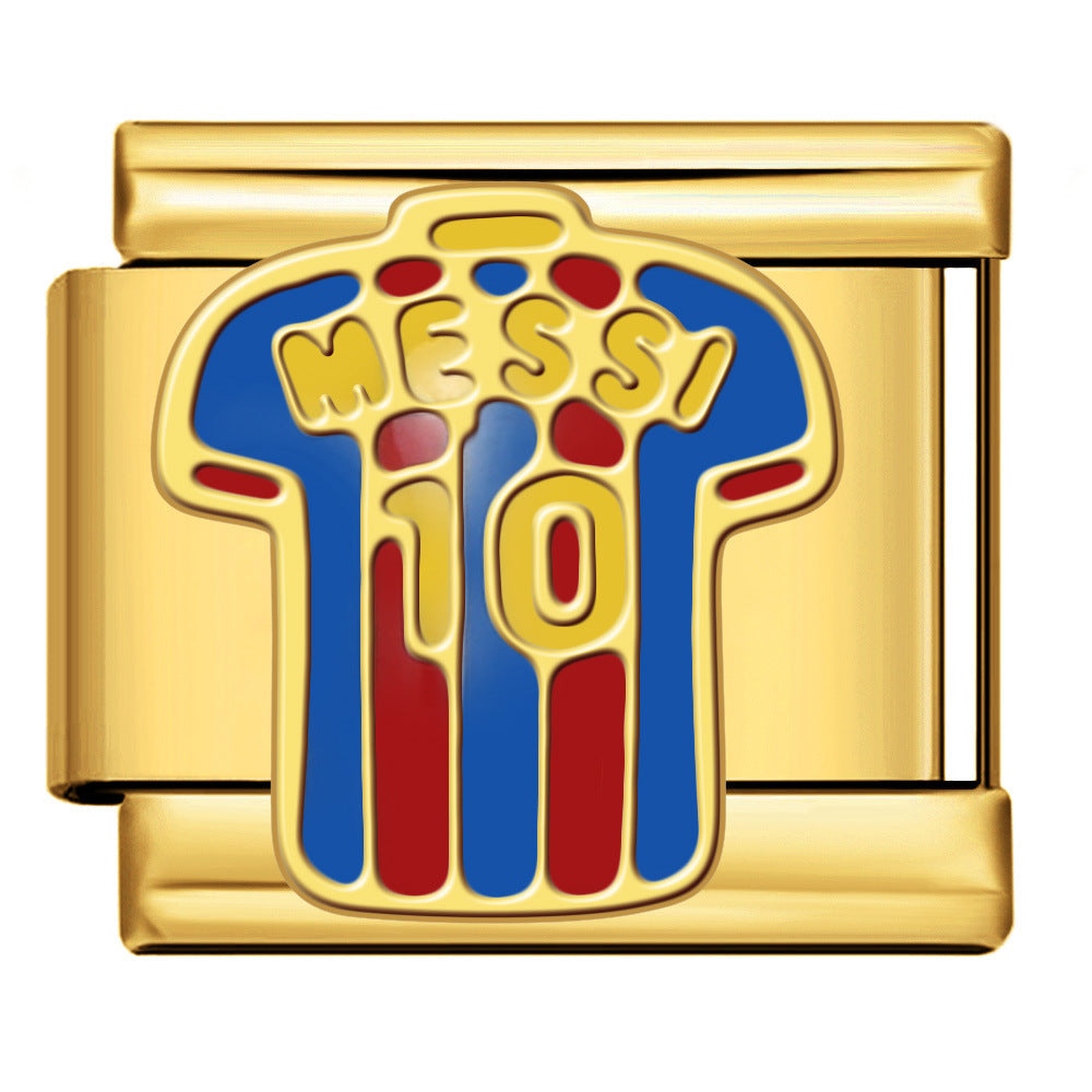 Wholesale 9mm Italian Charm Starter Bracelets DIY square Single Section Creative Stainless Steel Composable Bracelet