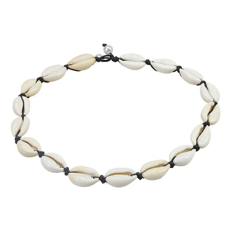 Wholesale Ocean Style Shell Braided Bracelet Necklace
