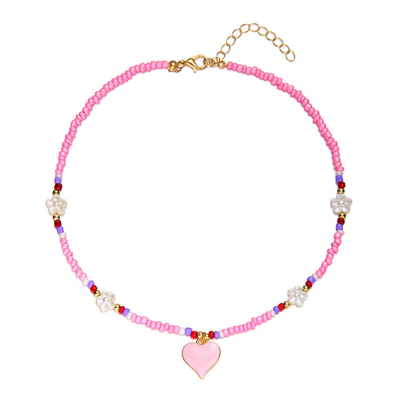 Wholesale  flower beads necklace  handmade jewelry