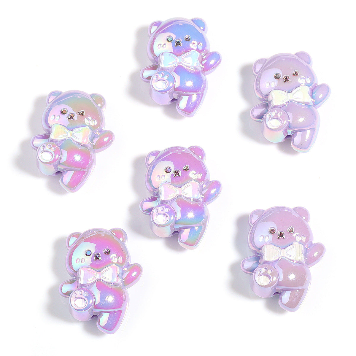 Wholesale  10pcs  Uv Cartoon Cute Colorfulful  Focal Beads DIY Bead Accessories