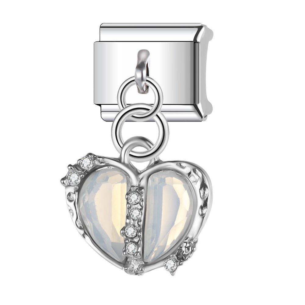 Wholesale  Italian Charm Bracelet 9mm DIY  Pendant Creative Stainless Steel Composable Bracelet