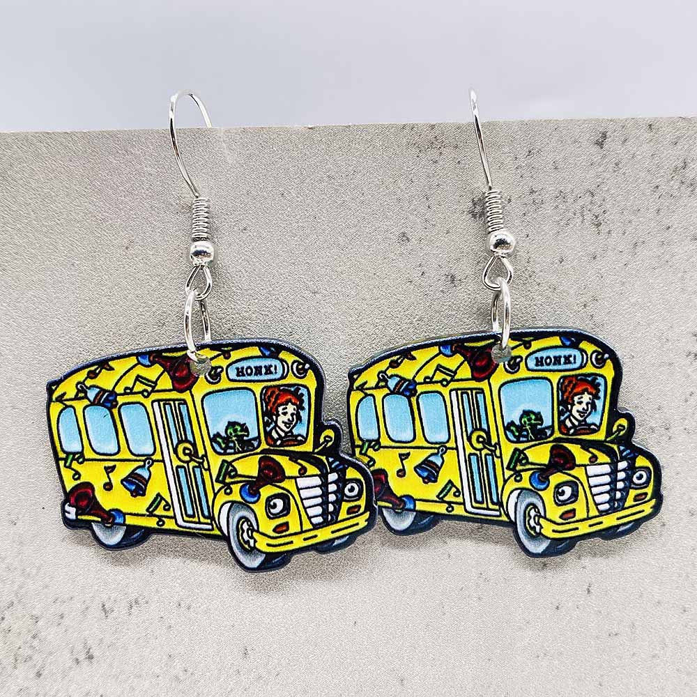 Wholesale Cartoon Animal Cute Cat Acrylic Earrings