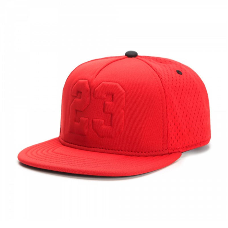 Wholesale number red mesh quick-drying breathable baseball cap
