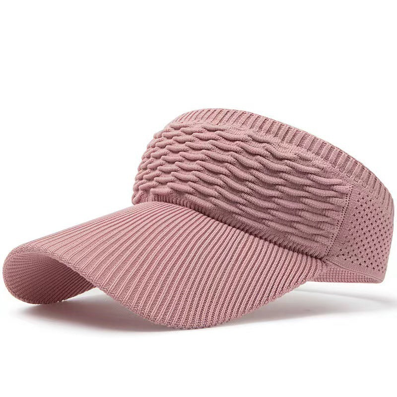 Wholesale Empty Top Hat for Women Summer Outdoor Sports Topless Knitted Sun Hat ACC-HT-TongJin001