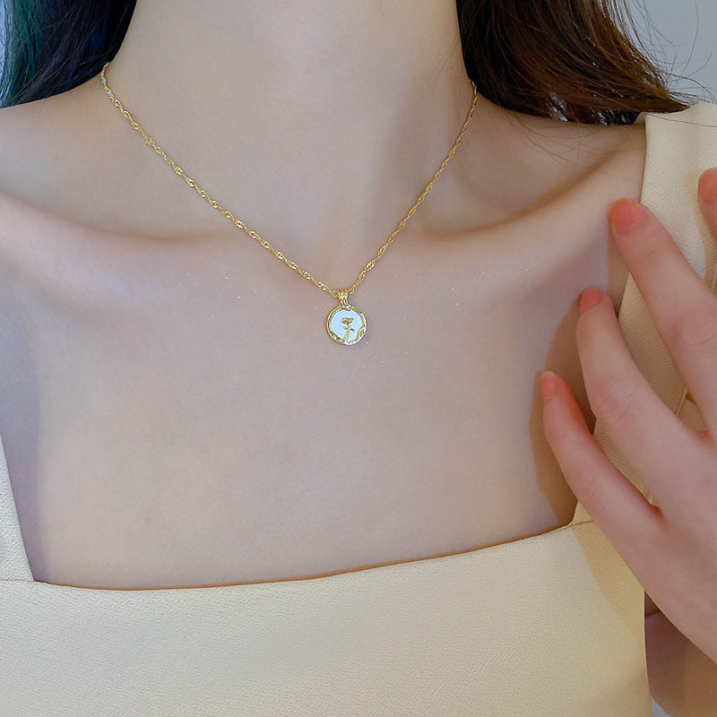 Wholesale Geometric Thin  Light Luxury Necklace