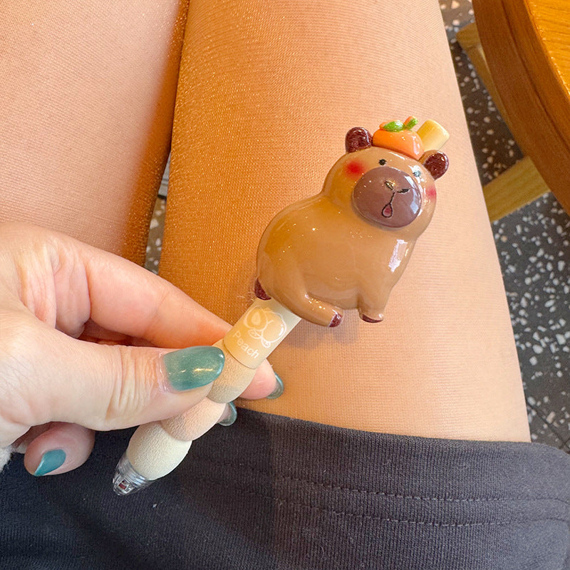 Carton de gros dessin mignon stylo à billes de poupée