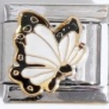 Wholesale Italian Charm Bracelet 9mm DIY Splicing Gold and Silver Butterfly Stainless Steel Composable Bracelet