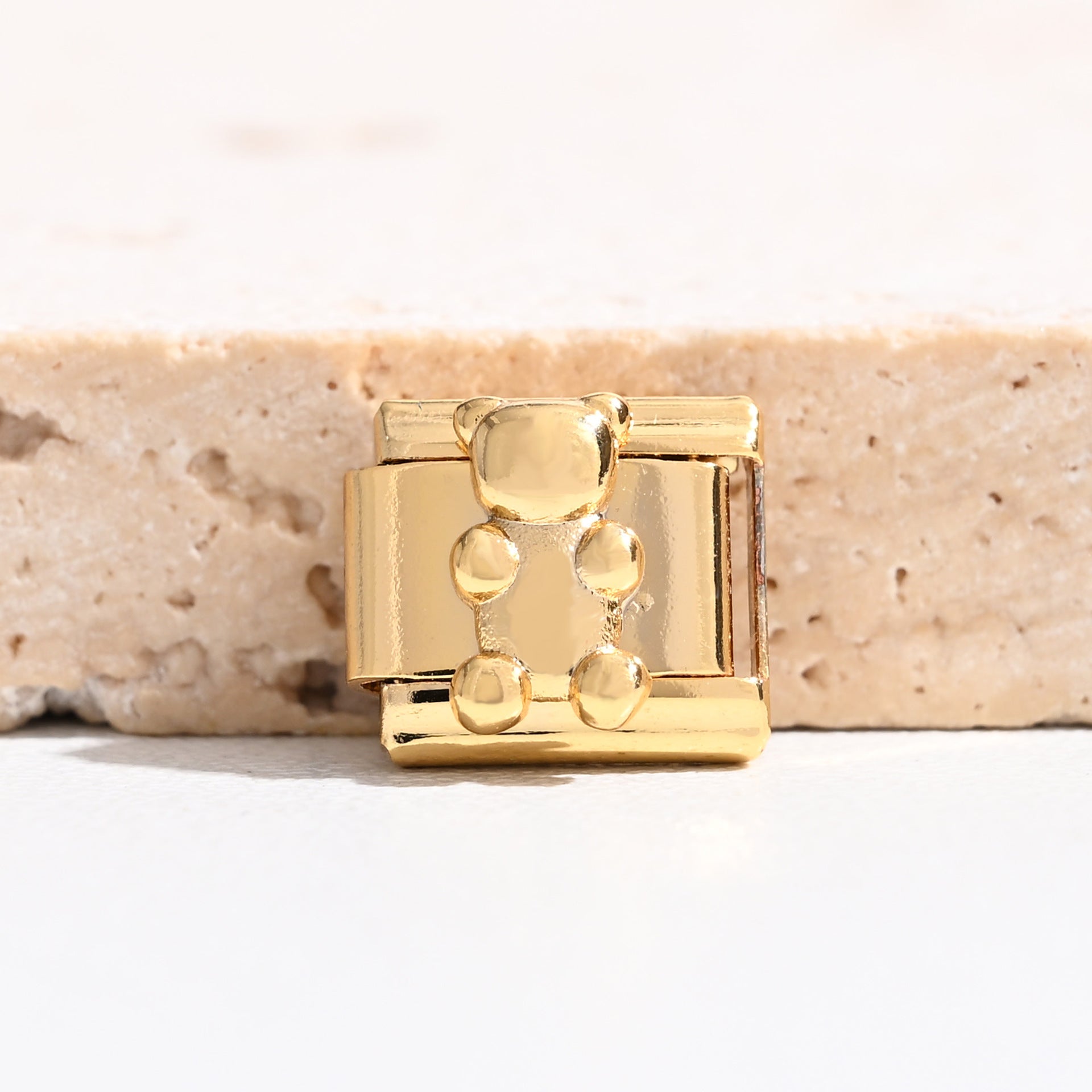 Wholesale  9mm Italian Charm Starter Bracelets DIY square Single Section Creative Stainless Steel Composable Bracelet