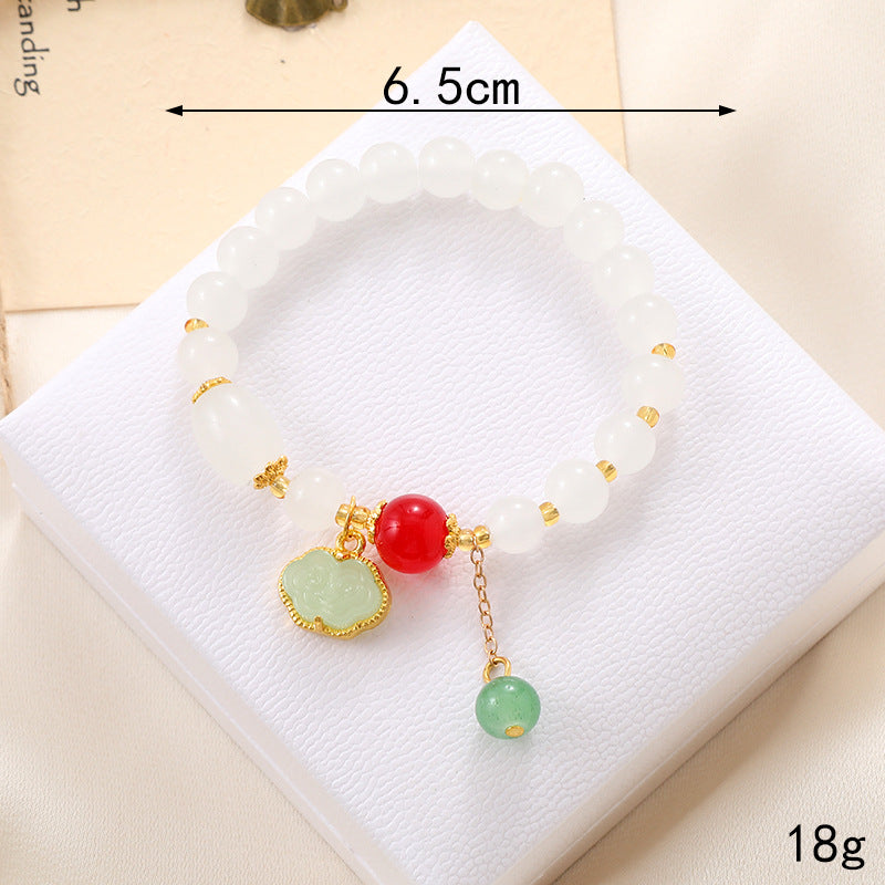 Wholesale Lily of The Valley Crystal Glass Beaded Bracelet ACC-BT-YiL001