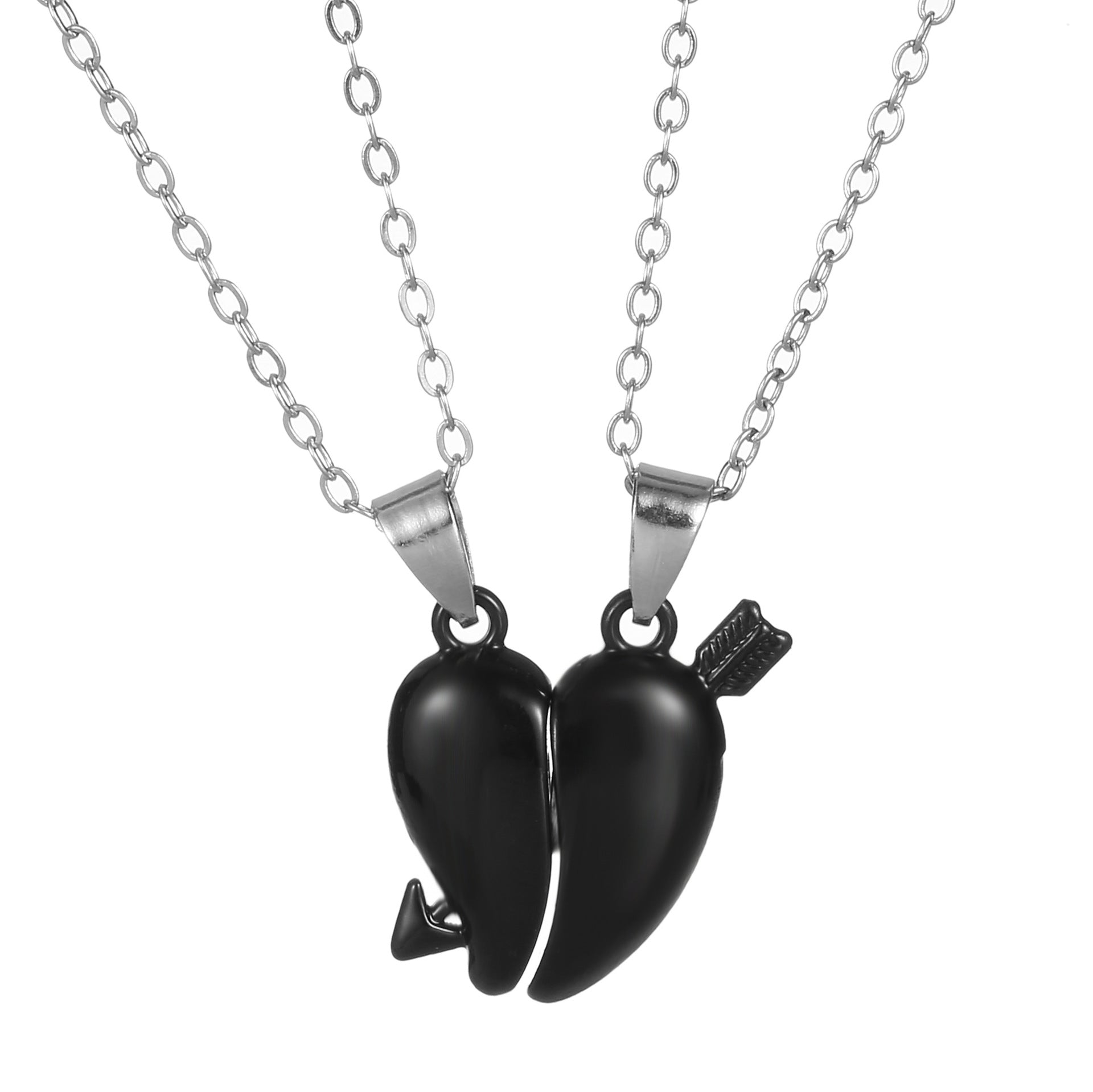 Wholesale  Angel wings magnet love pendant Valentine' s Day necklace clavicle chain