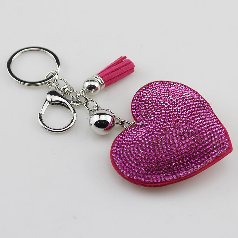 Wholesale Rhinestone Colorful Heart Keychain ACC-KC-TMS005