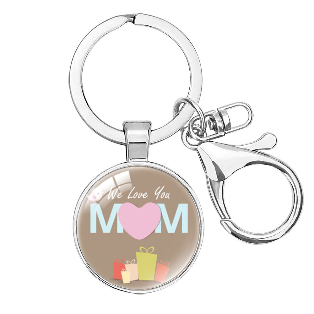 Wholesale  Crystal Alloy Keychain Pendant Mom Mother's Day Hanging Accessories