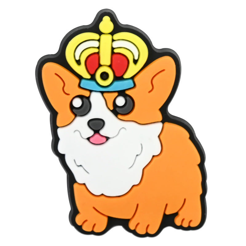 Wholesale Random 100pcs British style clogs    PVC Soft Rubber Shoe Buckle Decoration