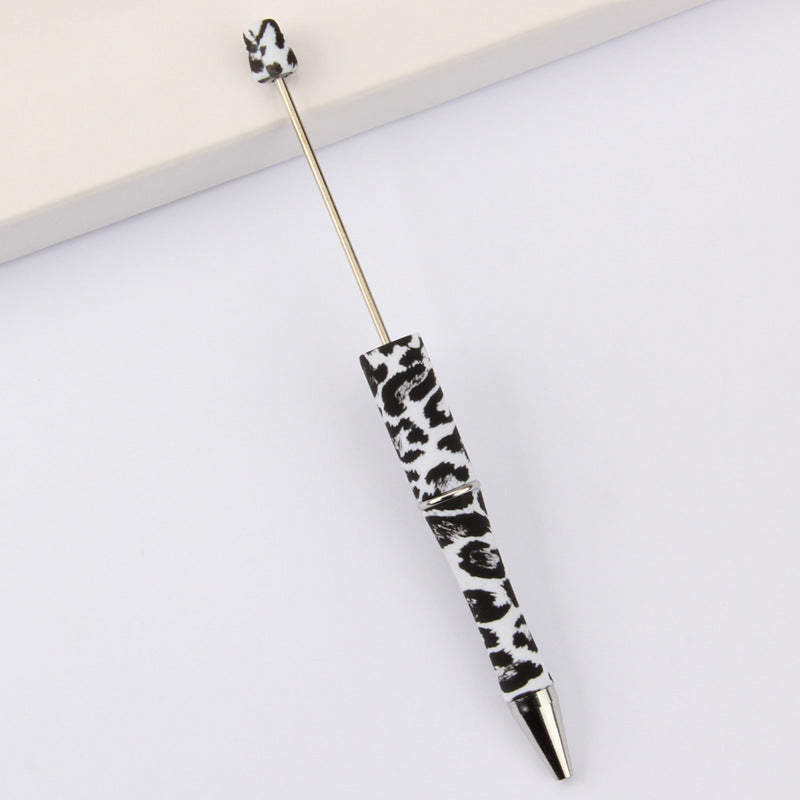 Wholesale Beadable Pens Leopard Print Floral Cow Independence Day Print DIY Beaded Pens ACC-PN-JinBN015