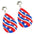 Wholesale American Independence Day fireworks acrylic earrings