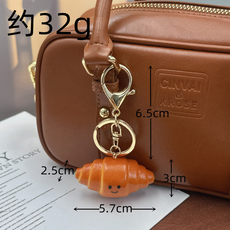 Wholesale Food Alkaline Water Bread Bag Pendant Keychains