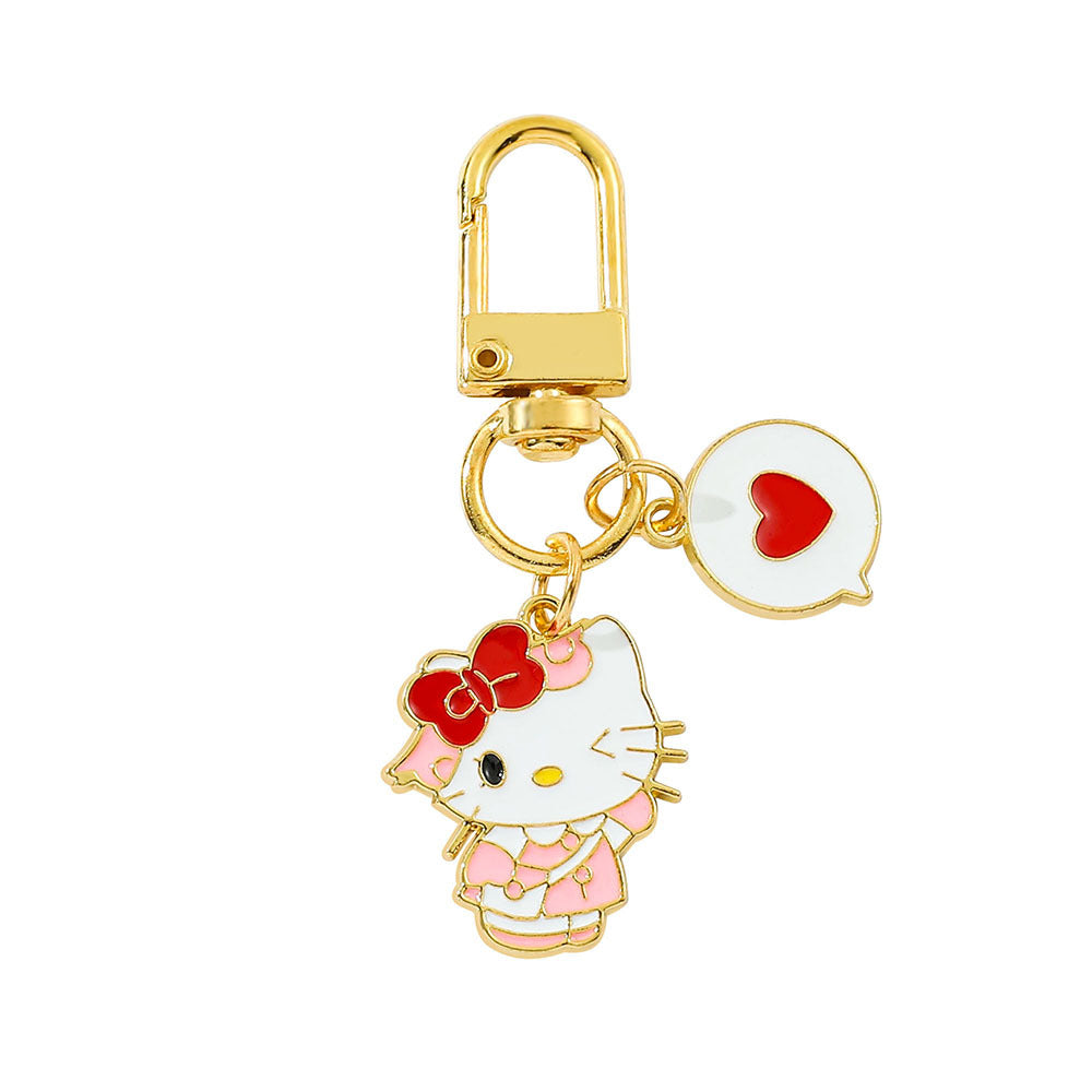 Wholesale Cute KT Cat Keychain Creative Car Keychain ACCVIP