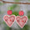 Wholesale  Mother's Day MOM Flower Love Round Pieces Stitching Pendant Earrings