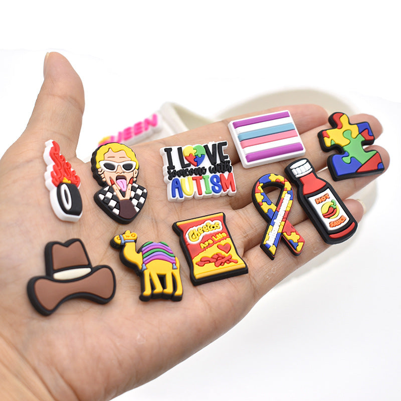 Wholesale Random 100pcs Shoes Accessories Shoes Charms