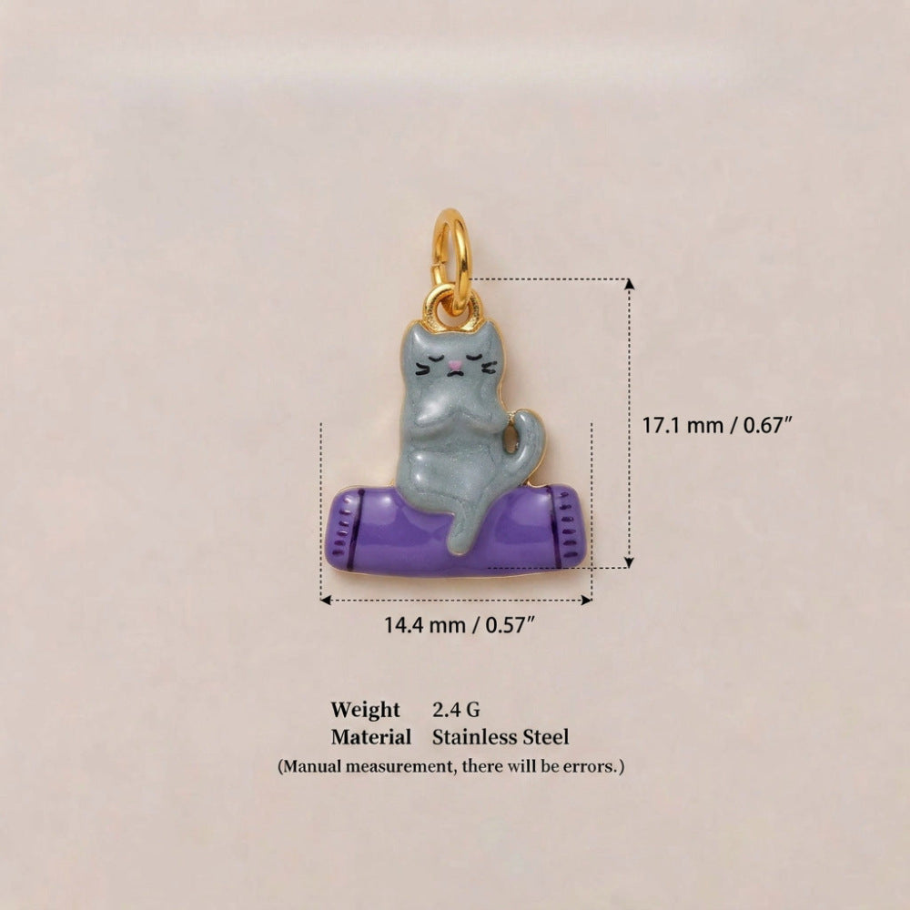 Wholesale Fashion Plant Pendant Stainless Steel Gold Plated Irregular DIY Accessory Bag Charm Everyday Wear Or Boutique Resale