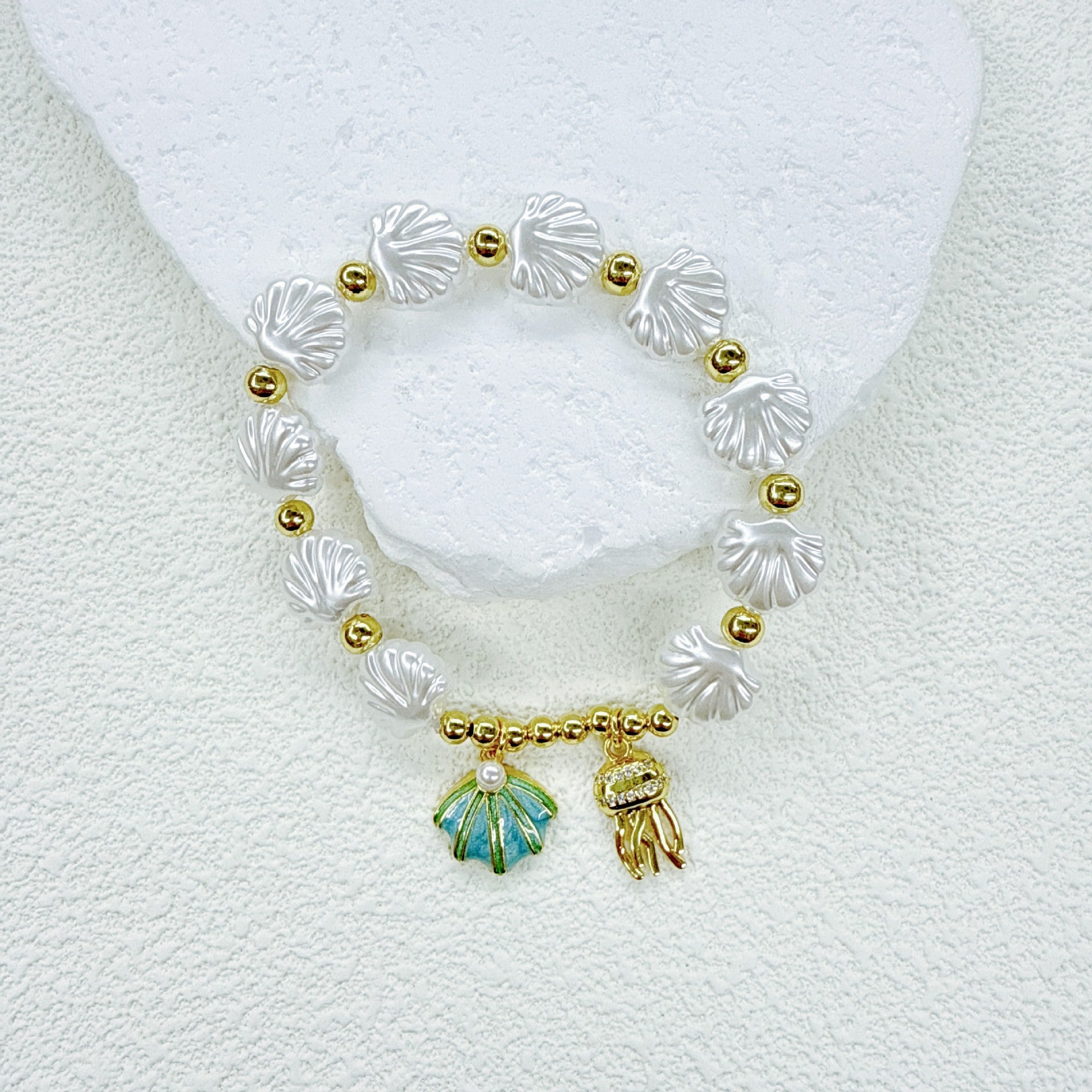 Wholesale Ocean Series Shell  Bracelet Micro-Paved Zircon Accessories
