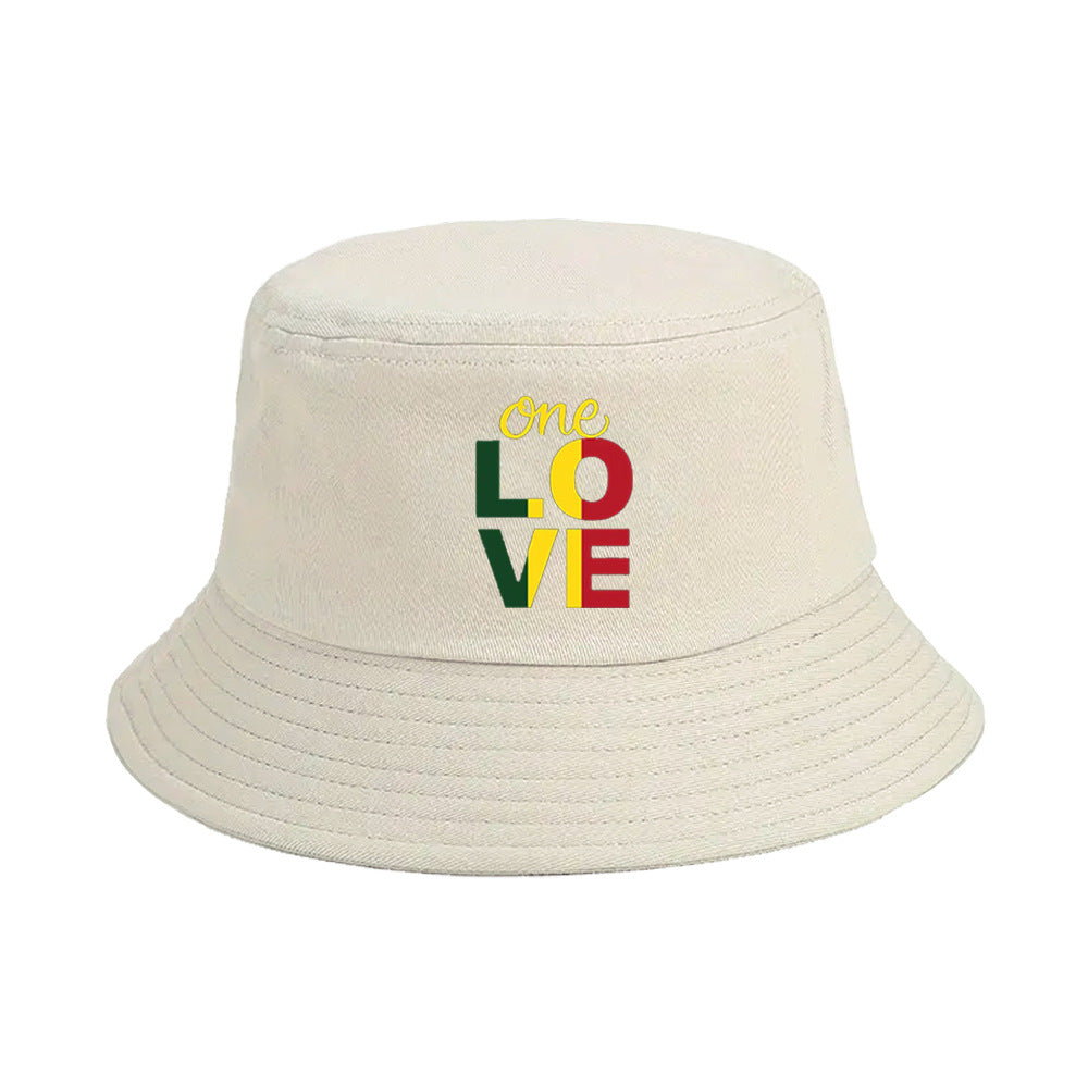 Wholesale One Love Printed Bucket Hat ACC-HT-ShunMa005