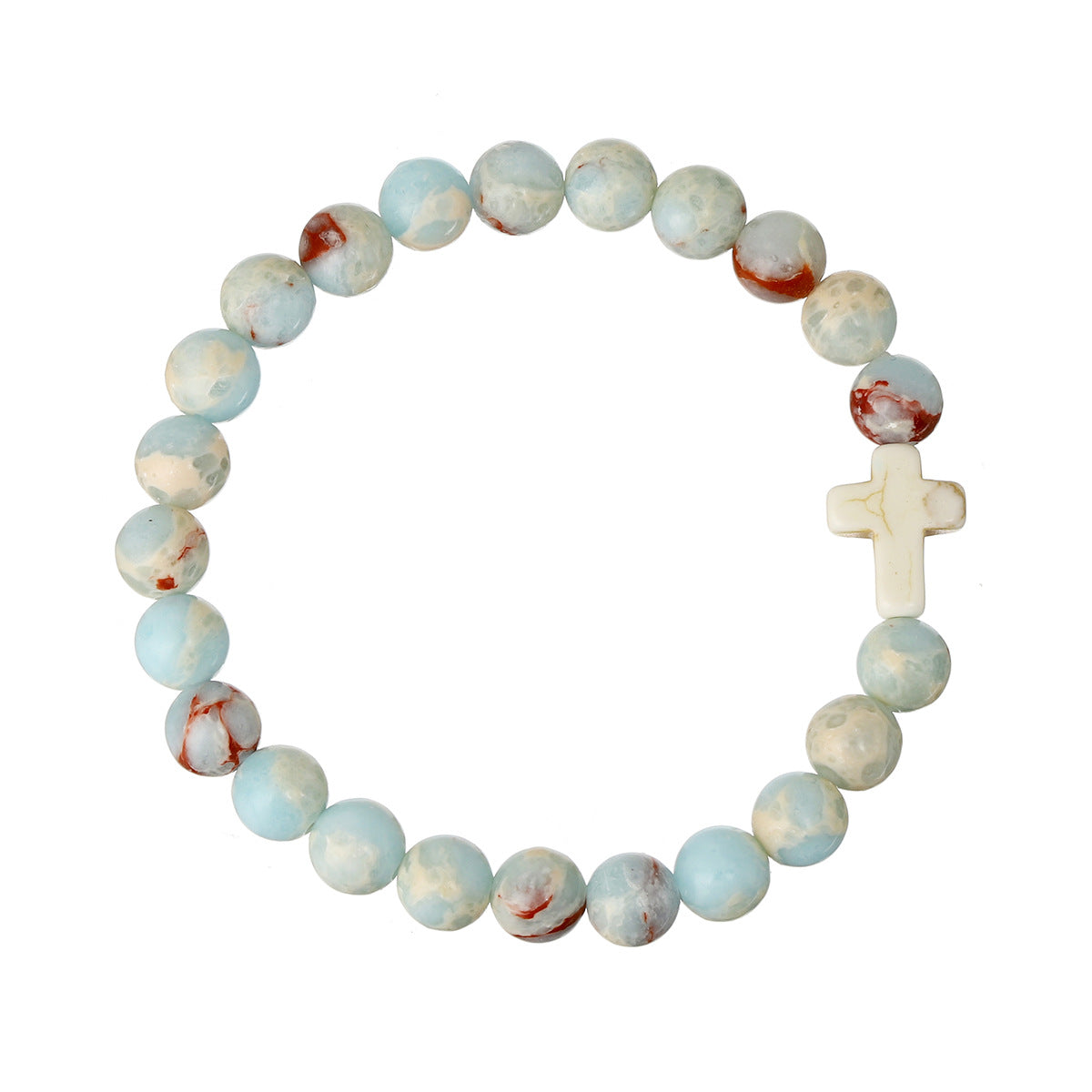 Wholesale  mixed color cross beaded bracelet