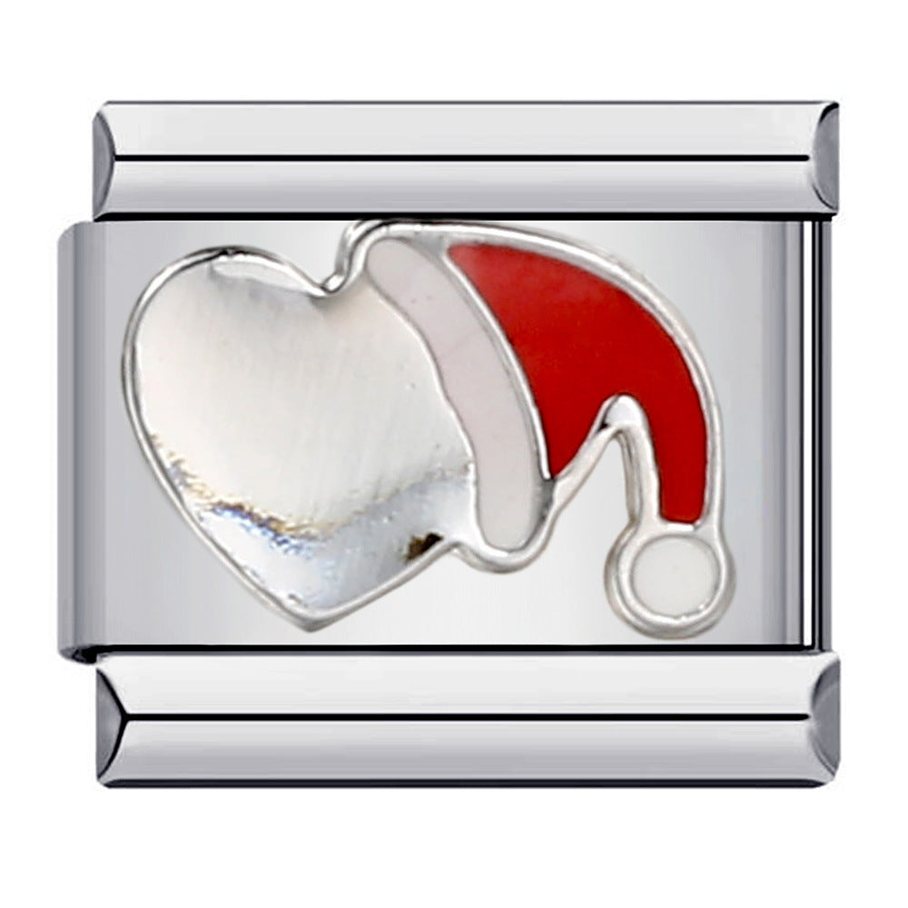 Wholesale Italian Charm Bracelet 9mm DIY Splicing Removable Christmas Party Stainless Steel Composable Bracelet