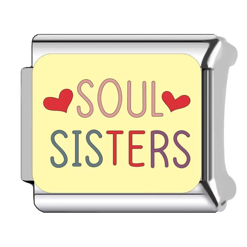 Wholesale  Italian Charm Bracelet 9mm DIY dripping paint Creative Stainless Steel Composable Bracelet