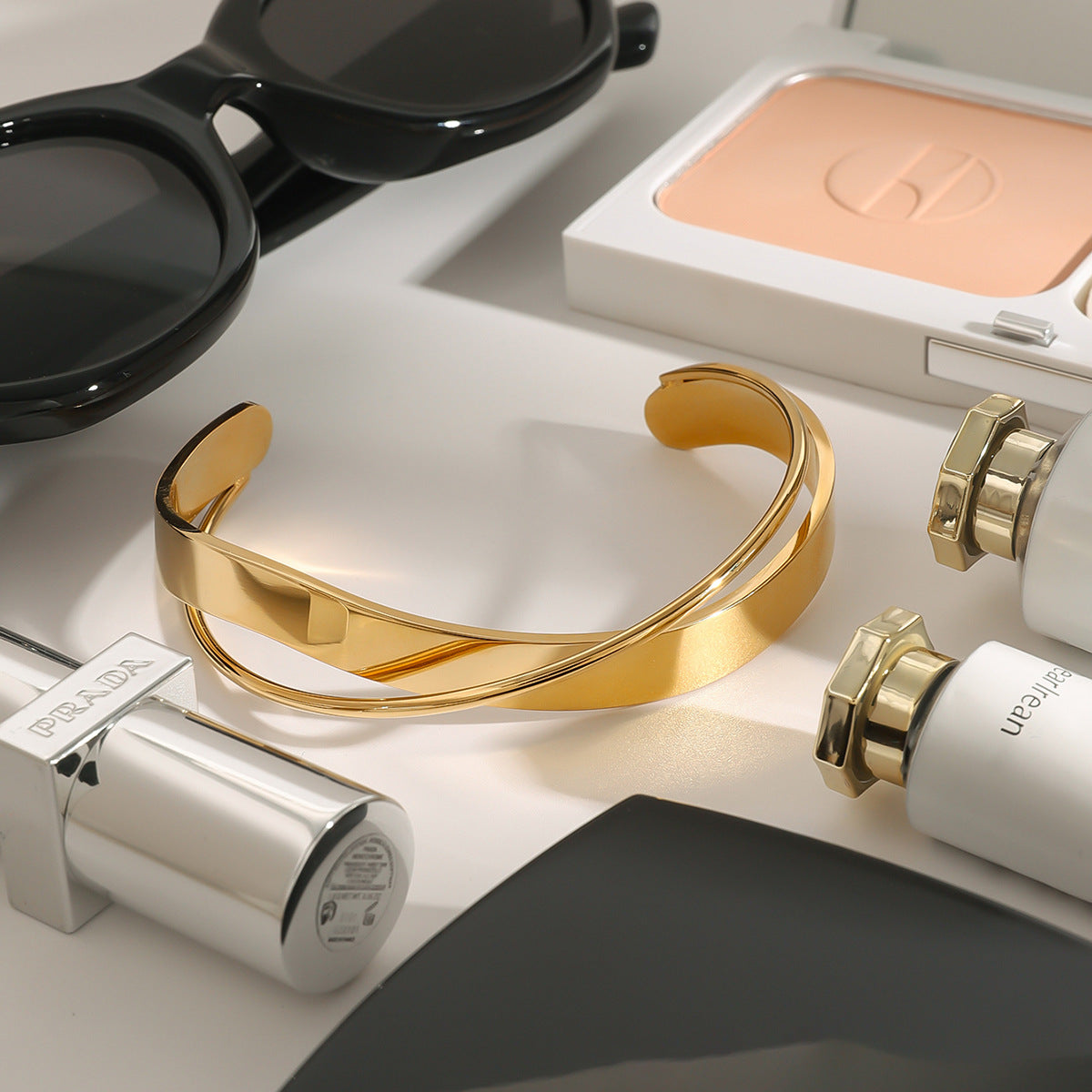 Wholesale 18k gold-plated stainless steel bracelet does not fade bracelet