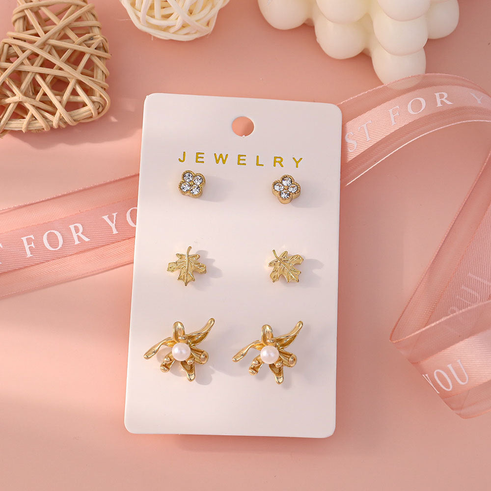 Wholesale Oil-dripping fruit and bee earring